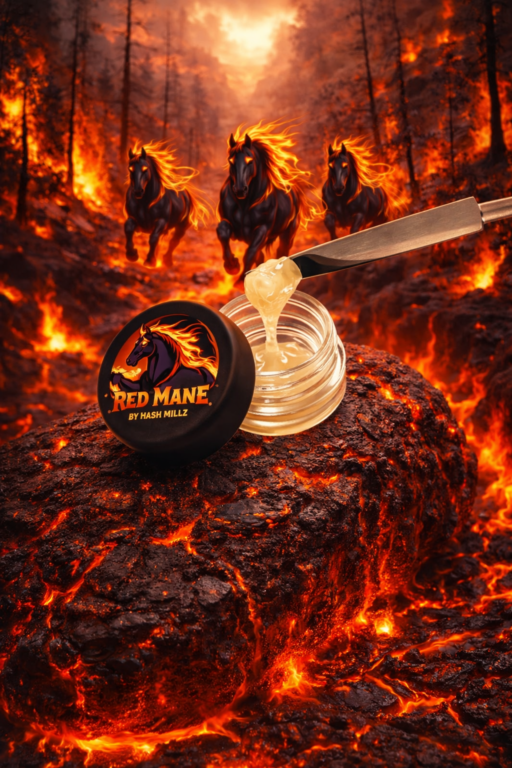 Red Mane product photography